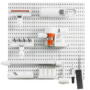Vente en gros de kits de panneaux perforés en plastique bon marché organisateurs de panneaux perforés muraux Panneau perforé en plastique sans poinçonnage et accessoires - Product Image 3