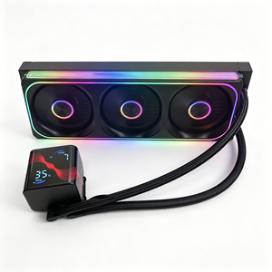 SM-3SX-360B/W 360mm AIO <span class=keywords><strong>CPU</strong></span>-Kühler, Duales Digitales Display mit Gebogenem Magnetdesign, ARGB-Lüfter, für Intel 115X/1700/1851 & AM4/AM5 - Product Image 4
