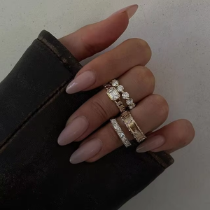 珠宝制造商10K/14K/18k金VVS实验室钻石婚礼订婚珠宝制造商<span class=keywords><strong>VS</strong></span>硅石定制珠宝 - Product Image 1