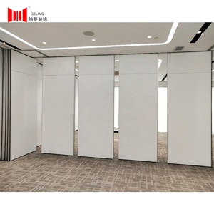 Hot bán Acoustic MDF bảng điều chỉnh bề mặt có thể hoạt động trượt cách âm di chuyển phân vùng tường cho văn phòng - Product Image 4