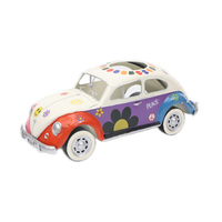 Boîte à mouchoirs en fer Art Déco Volkswagen Beetle faite à la main, modèle de voiture moderne et créatif, porte-serviettes pour la décoration de bureau