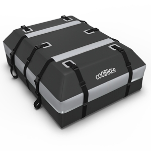 Boîte de transport souple pour toit de voiture en bâche PVC personnalisée, base anti-rayures, capacité 400L-500L, bandes réfléchissantes pour la sécurité nocturne - Product Image 4