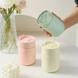 Mug de voyage portable en plastique (PC) écologique de 280 ml (10 oz) style dessin animé avec étui de protection en silicone réutilisable pour enfants - Product Image 2