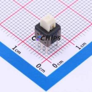 PS-5836DVB-6PN Push Button Switch Through hole Component (THT) Switch No Lock Rectangle Plunger 500mA 24V - Product Image 1