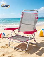 Chaise de plage moderne pliable et réglable pour les loisirs en plein air, les repas, les parcs, les jardins, les hôtels, les villas - Cadre en aluminium portable