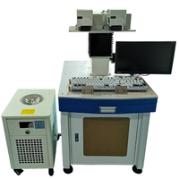 Machine de gravure laser pour clavier d'ordinateur blanc, machine de marquage UV à double tête pour touches translucides colorées