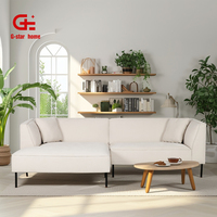 Ensemble de meubles modulaires Chesterfield modernes trois places, canapé sectionnel en tissu pour appartement, hôtel, salon