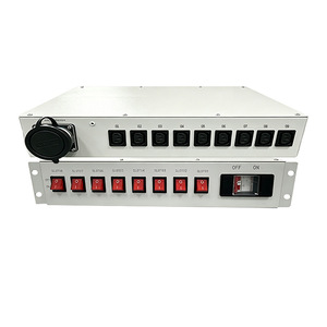Yafeixuanyuan PDU de 19 pulgadas 63A con 10 salidas C13 para distribución de energía en rack de servidor de centro de datos - Product Image 1