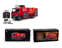 Camion de pompiers télécommandé électrique Huina 22 canaux haute vitesse avec pompe à eau, prêt à l'emploi, échelle 1:14, pour enfants - Vente Flash