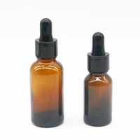 Din18 compte-gouttes en verre blanc noir bouchon compte-gouttes en plastique lisse 18/415 pour flacon compte-gouttes d'huile cosmétique boston bouteille ronde