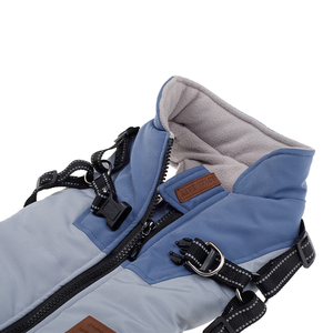 Grosir pakaian hewan peliharaan katun pola polos jaket hoodie anjing besar kustom Aksesori hangat musim dingin dalam gaya klasik dibuat poliester - Product Image 4