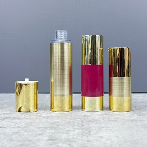 Flacons de lotion de luxe 15 ml, 30 ml, 50 ml, plaqué or, cosmétiques, flacons de 50 ml, pompe sans air - Product Image 3