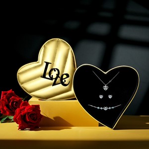 Boîtes cadeaux de bijoux pour la Saint-Valentin, style excentrique, boîtes cadeaux dorées, vente en gros - Product Image 2