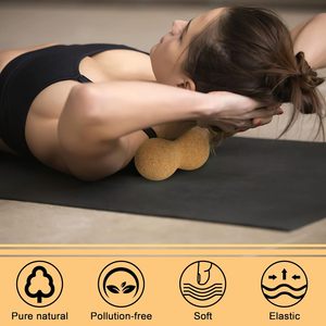LEECORK yüksek indirim 80*160mm Premium <span class=keywords><strong>Cork</strong></span> fıstık masaj topu doğal mantar fıstık rulo topu geri ayak kafa masaj için - Product Image 6