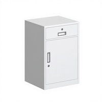 Armoire de classement en acier, 1 tiroir, 1 porte, armoire de rangement de bureau, armoire de classement métallique verrouillable