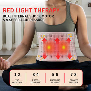 통기성 릴리프 허리 통증 마사지 허리 디스크 통증 다시 가열 허리 지원 벨트 요추 견인 - Product Image 3