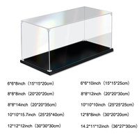 Boîte de présentation en acrylique transparente à assembler pour Lego, alternative au boîtier en verre pour l'affichage de figurines, jouets, rangement à domicile