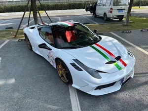 ชุดแต่งสไตล์ SP สำหรับ Ferrari 458 พร้อมกันชน สเกิร์ตข้าง ดิฟฟิวเซอร์ สปอยเลอร์ ฝากระโปรง อัพเกรดสำหรับ 458 - Product Image 2