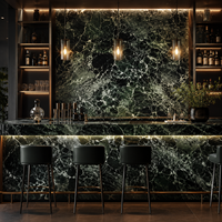 Dalle de marbre vert Alpi naturel de luxe, polie, grande taille, pour panneaux muraux, carreaux de sol, comptoirs de cuisine, meubles de salle de bain