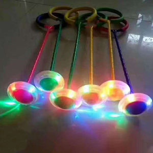 Toptan ucuz aile oyuncaklar ebeveyn-çocuk oyunu salıncak yanıp ayak bileği atlama spor atlama flaş topu - Product Image 6