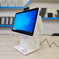 Mini PC de service de commande automatique avec caméra, lecteur de codes-barres et imprimante de tickets