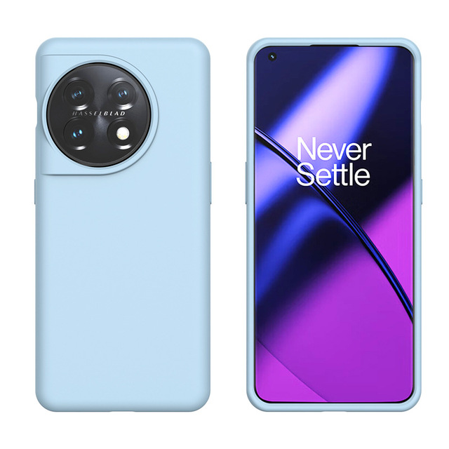 Real Liquid Silicone Phone Case for Oneplus 12 One Plus 11 11R 10R ACE3 CE3 Lite Anti-Scratch Microfiber Lining Cover
