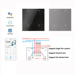 <span class=keywords><strong>Tuya</strong></span> Smart Switch Zigbee Smart Switch pour la domotique Zigbee Home Switch Custom 2 Gang Zigbee Modules - Product Image 4