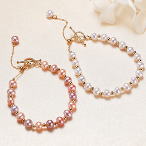 สร้อยข้อมือไข่มุกน้ำจืดสไตล์ชาติพันธุ์จาก Strength Factory เครื่องประดับยอดนิยมในโลกออนไลน์ ต่างหูแฟชั่น - Product Image 2