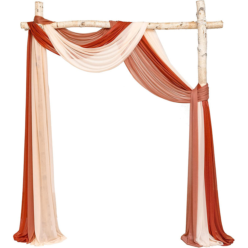 Wedding Arch Drape Chiffon Fabric Draping Curtain Drapery Birthday Party Supplies Ceremony Reception Hanging Wall Decoration