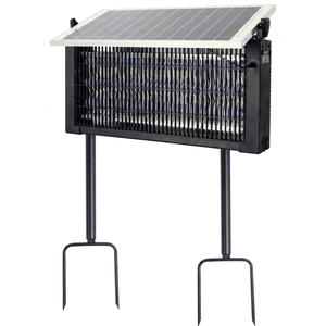 Lámpara Solar Antimosquitos con Luz UV, Trampa Eléctrica para Plagas de Exterior, Resistente al Agua IP65, Recargable, Luz Azul, 1 Año de Garantía - Product Image 1