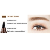 Crayon à sourcils 4 pointes, waterproof, anti-bavures, longue tenue, rehausseur de sourcils, pour des sourcils doux et naturels, maquillage cosmétique