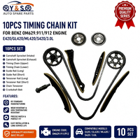 10 Chiếc Mới Thời Gian Dây Xích Bộ Thép Hợp Kim Phù Hợp Với Xe Mercedes E420 GL420 ML420 S420 3.0L OM629.911/912 Động Cơ Thay Thế Chính Hãng Ys