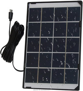 6W 5V Monocrystalline Silicon Portable <b>Solar</b> Panels Adjustable Mount USB <b>Solar</b> Charger Power Bank <b>Outdoor</b> Camera <b>Lantern</b> Fan - Product Image 5