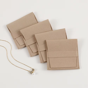 8*8cm Microfiber Jewelry Bag No logo High Quality Velvet Pouch Bag Jewelry Packaging Pouch With Log(1)) - Product Image 4