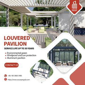 Pergola rétractable motorisée en aluminium à lames orientables avec éclairage RGB <span class=keywords><strong>pour</strong></span> jardins, patios et espaces extérieurs - Product Image 6