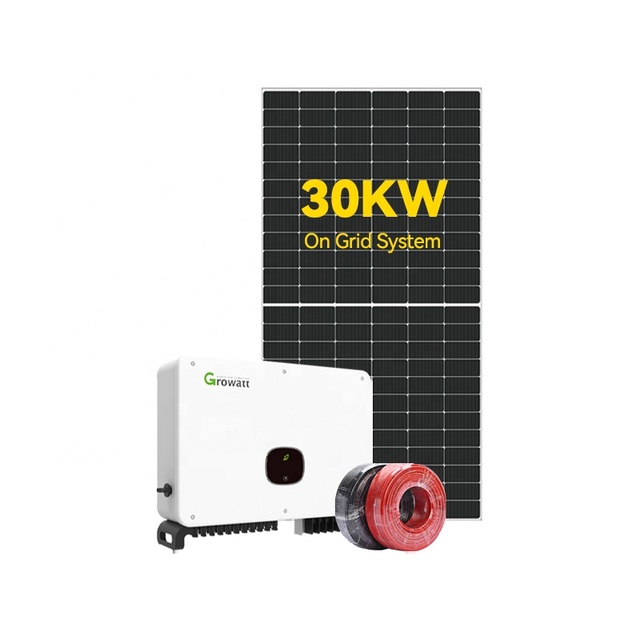 Rooftop Solar System 220V 380V on Grid 10kw 20kw 30kw Grid-tie Solar System