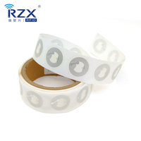 RZX étiquette à puce NFC programmable personnalisée 13.56MHz autocollant en rouleau de papier étanche incrustation humide pour les livres d'éducation de la petite enfance