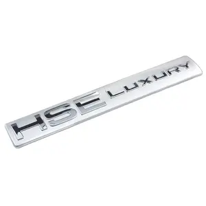 Plastic Chrome HSE Luxury Badge Emblem Decal Black Chrome FOR Land Rover Discovery 4 rear tailgate LR4 LR3 3