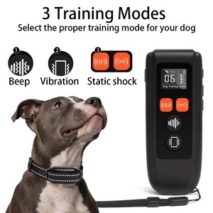 Smart Electric Dog Training Collar with <b>Vibration</b> and Shock Modes Rechargeable IPX7 Waterproof for Dogs - Product Image 3