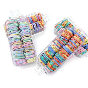 Vente en gros d'élastiques à cheveux pour enfants, respectueux des bébés, haute élasticité, élastiques pour filles, petites attaches sans joint, accessoires pour cheveux - Product Image 5