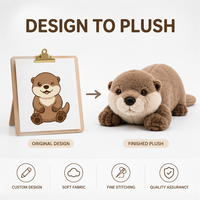 Peluche personnalisée réaliste en forme de loutre, jouet en peluche doux, poupée personnage, mascotte marine haut de gamme pour la décoration intérieure, faible MOQ, OEM, ODM