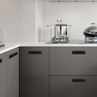 Pegangan kabinet dapur, kompor Gas tidak terlihat pegangan lemari ventilasi aluminium Aloi