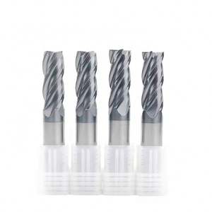 Fresas de extremo para CNC con larga vida útil, herramientas de fresado CNC 45HRC 55HRC 65HRC, fresa de extremo plana, de punta esférica y con radio de esquina de 2/3/4 filos - Product Image 2