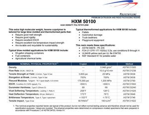 Granulés de PEHD vierges de qualité <span class=keywords><strong>alimentaire</strong></span> HDPE HXM 50100 MFR 10.0 pour le thermoformage et le moulage par soufflage, pour réservoirs de carburant et bidons - Product Image 5