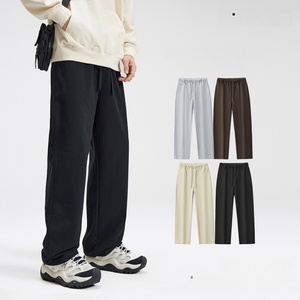 <span class=keywords><strong>Pantaloni</strong></span> Sportivi da <span class=keywords><strong>Uomo</strong></span> in Cotone Terry Pesante 420g, Gamba Larga, Taglio Dritto, Vestibilità Ampia, Tinta Unita - Product Image 1