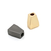 Embout de cordon en métal doré, embout de cordon de serrage en alliage de zinc, logo personnalisé, durable, pour cordons de sweats à capuche, accessoires de vêtements et maillots de bain