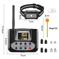 Traceur GPS intelligent mini LCD pour animaux de compagnie, étanche, réfléchissant, ajustable, en ABS, compatible AirTag, prix usine, certifié CE RoHS, livraison directe