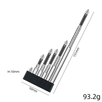 Mini tournevis électrique magnétique multifonctionnel en acier PH2 K5 Forets à percussion de différentes longueurs pour remplacement