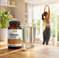Capsules de Curcuma et Curcumine 500mg à Marque Blanche OEM – Antioxydant et Soutien Articulaire – Complément Alimentaire pour Acheteurs de Marques
