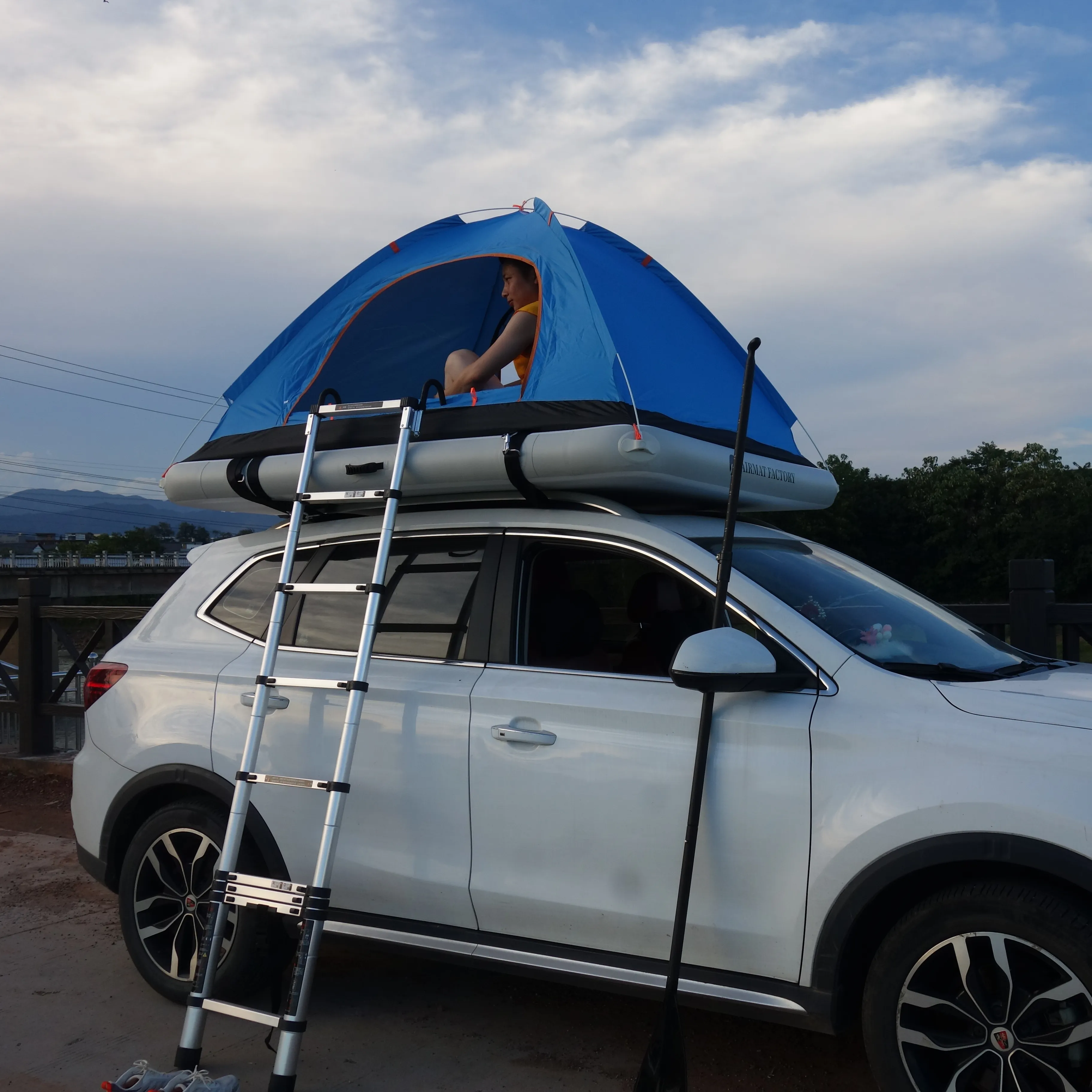 Надувная палатка Overlander 4x4, палатка для кемпинга, автомобильная палатка на крышу, палатка из Китая, оптовая продажа